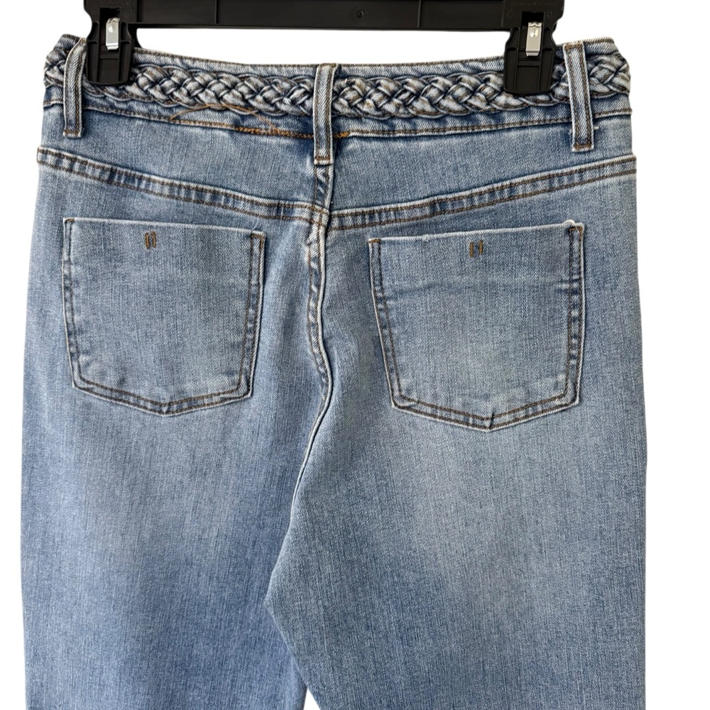 NWT Women's OAT New York Light Wash High Rise Flare Denim Jeans Size 2/26 - Picture 7 of 7